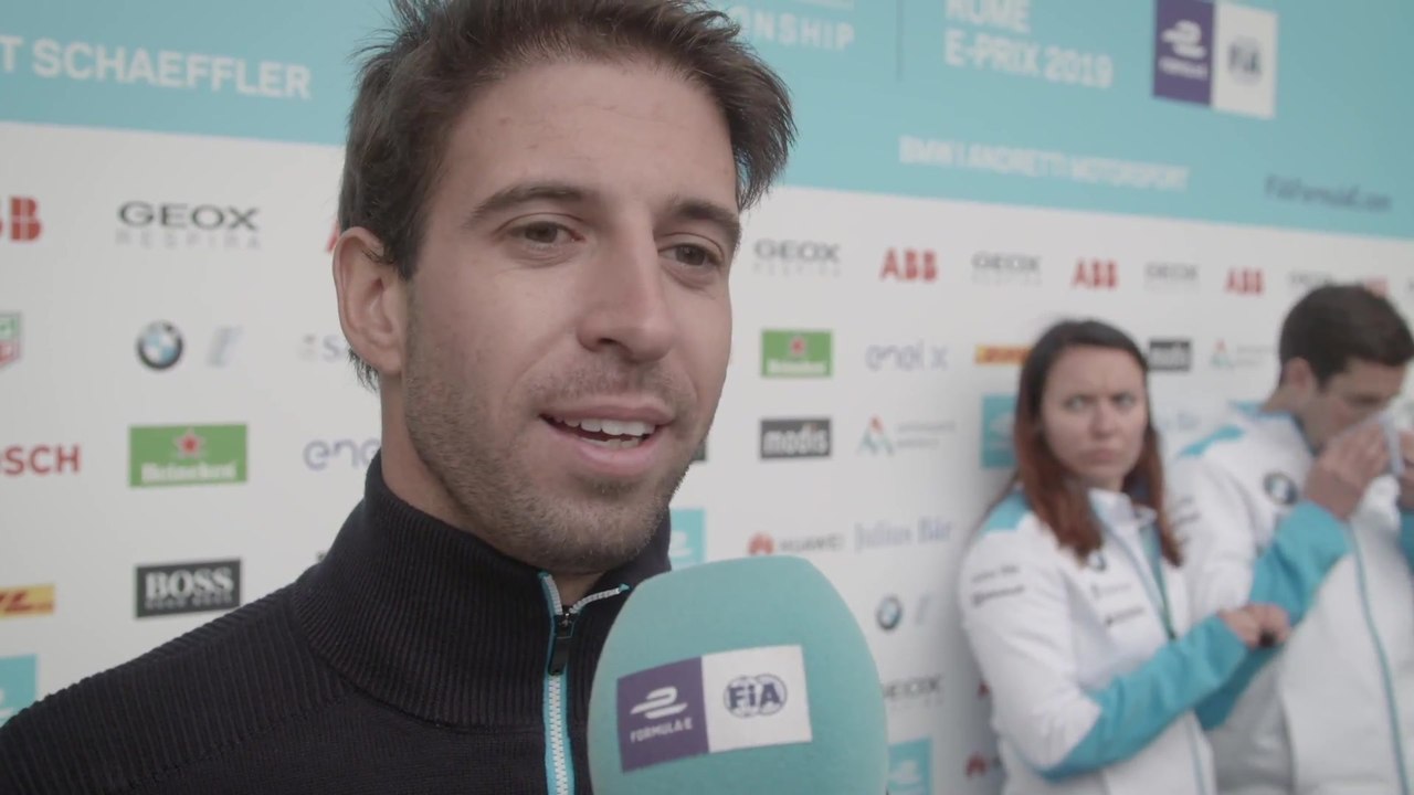 Formula E GEOX Rome E-Prix Antonio Felix da Costa Reazione