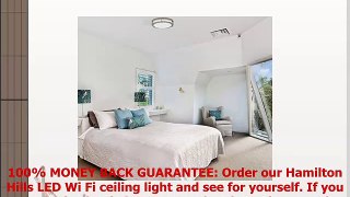 Alexa Ceiling Light Modern Round Alexa Certified Smart LED Fixture Dimmable Color Tunable