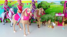 Barbie doll Pet Vet - Playing baby dolls doctor toys for kids