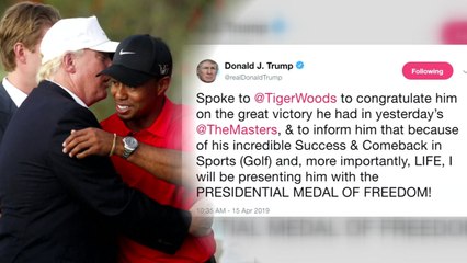 대통령 훈장 받는 우즈...침체했던 골프산업도 꿈틀 / YTN