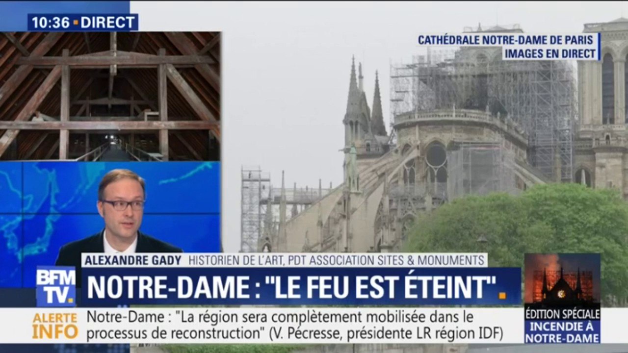 Notre-Dame: pour l'historien de l'art, Alexandre Gady, "toute l'eau qui a été lancée sur la cathédrale va se retourner contre la cathédrale"