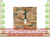 WINSOON 1PC Antique Pendant Pipe Lamp Rustic Hand Painted Industrail Ceiling Lights Aged