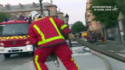 Download Video: Spéciale Notre-Dame: Les pompiers de Paris dévoilent des images tournées lors de l'incendie qui a touché la cathédrale hier soir - VIDEO