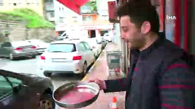 TOKAT'TA ESNAF NİSAN YAĞMURUNUN SUYUNU İÇİYOR