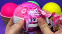 3 Colors Play Doh Ice Cream Cups LOL Cars Pj Masks Surprise Toys Zuru 5 Kinder Surprise Eggs