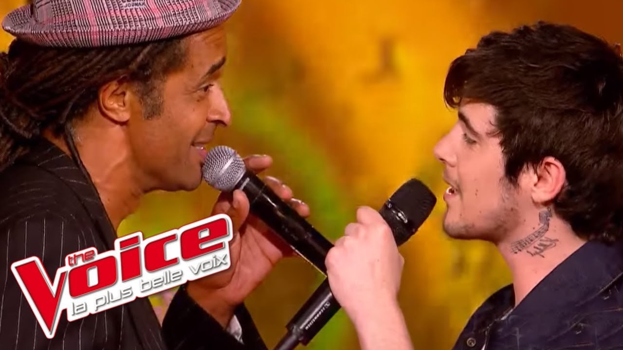 Bob Marley - Redemption Song | Louis Delort & Yannick Noah | The Voice France 2012 | Finale