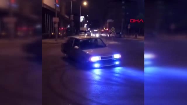 İstanbul-10 Bin Liralık Otomobille Drift Yaptı 7 Bin 710 Lira Ceza Yedi