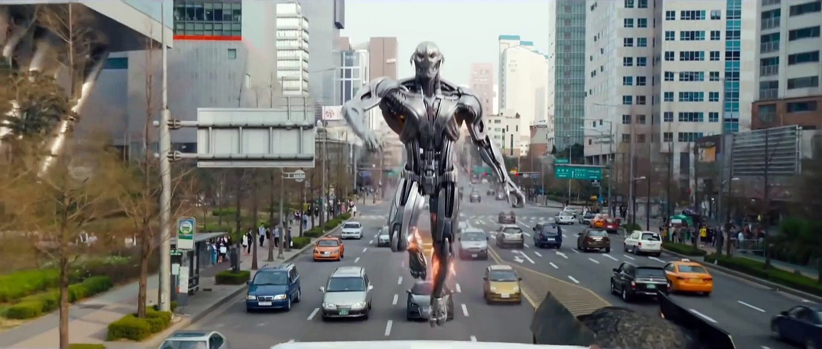 Avengers l'ère d'Ultron - scène poursuite