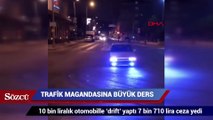 Trafik magandasına büyük ders