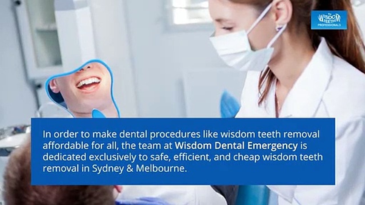 Wisdom Dental Emergency offers Wisdom Teeth Removal Plan