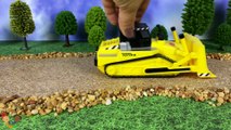 Story with CAT  and Tonka Mighty Machines - bulldozer, wheeled loader, crane, dump truck