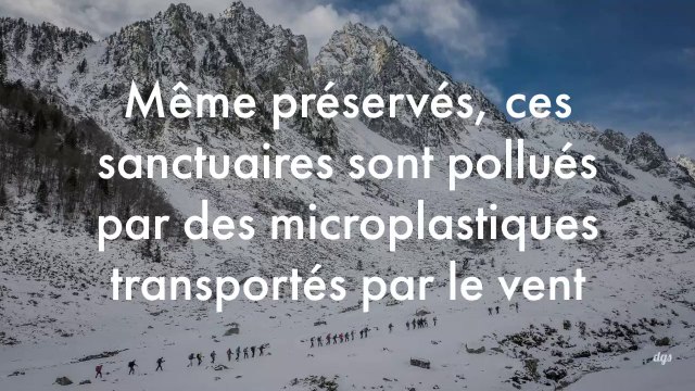 Même préservés, ces sanctuaires sont pollués par des microplastiques transportés par le vent