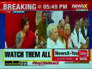 Poonam Sinha, Akhilesh Yadav Press Conference on contesting against BJP candidate Rajnath Singh
