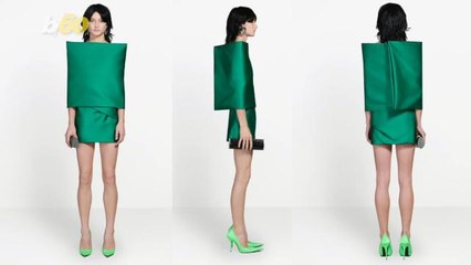 Balenciaga Is Mocked Over Pricey Dress That Looks Like a Couch Cushion