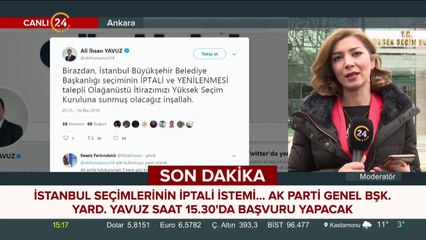 İstanbul seçimlerinin iptal istemi