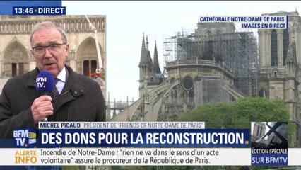 Très ému, le président de "Friends of Notre-Dame de Paris" remercie "l'élan populaire pour la cathédrale"