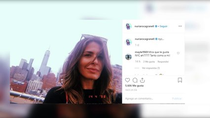 Nuria Roca disfruta de Nueva York con su marido