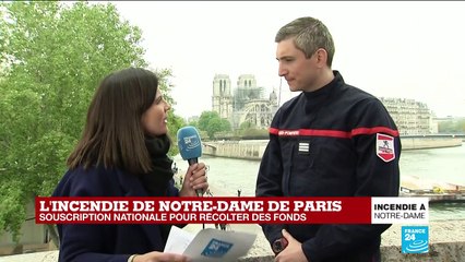 Incendie de Notre-Dame: les pompiers salués en héros