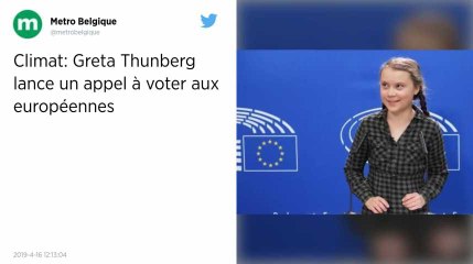 La jeune Suédoise Greta Thunberg lance un appel à voter aux européennes face à l’urgence climatique
