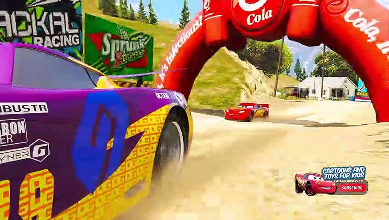 Cars 3 Lightning Mcqueen vs Daniel Swervez Racing Compilation