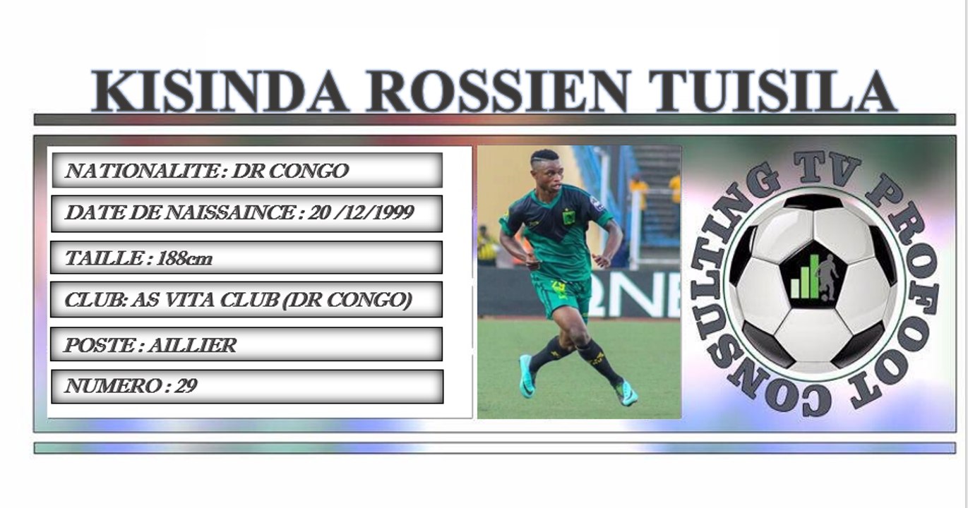 KISINDA ROSSIEN ●II Best Skills & Passes II●AS VITA CLUB(DR CONGO)