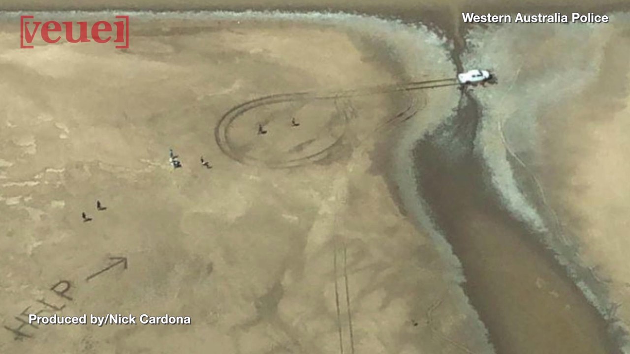 Couple Rescued on a Crocodile-Infested Beach in Australia After Scratching the Word 'HELP' in the Mud