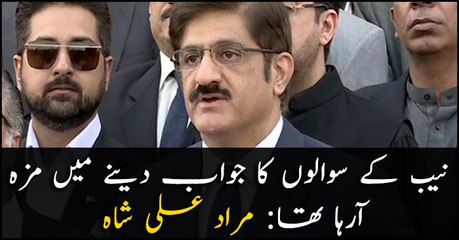 'Enjoyed' answering NAB questions: Murad Ali Shah