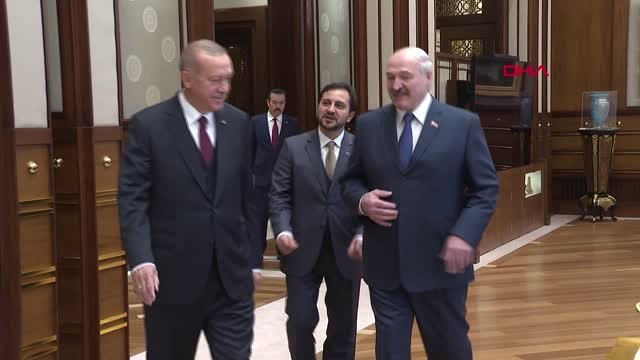 Erdoğan Belarus Cumhurbaşkanı Aleksandr Lukashenko ile Başbşa Görüştü