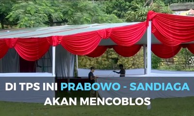 Download Video: Di TPS Ini Prabowo - Sandiaga akan Mencoblos