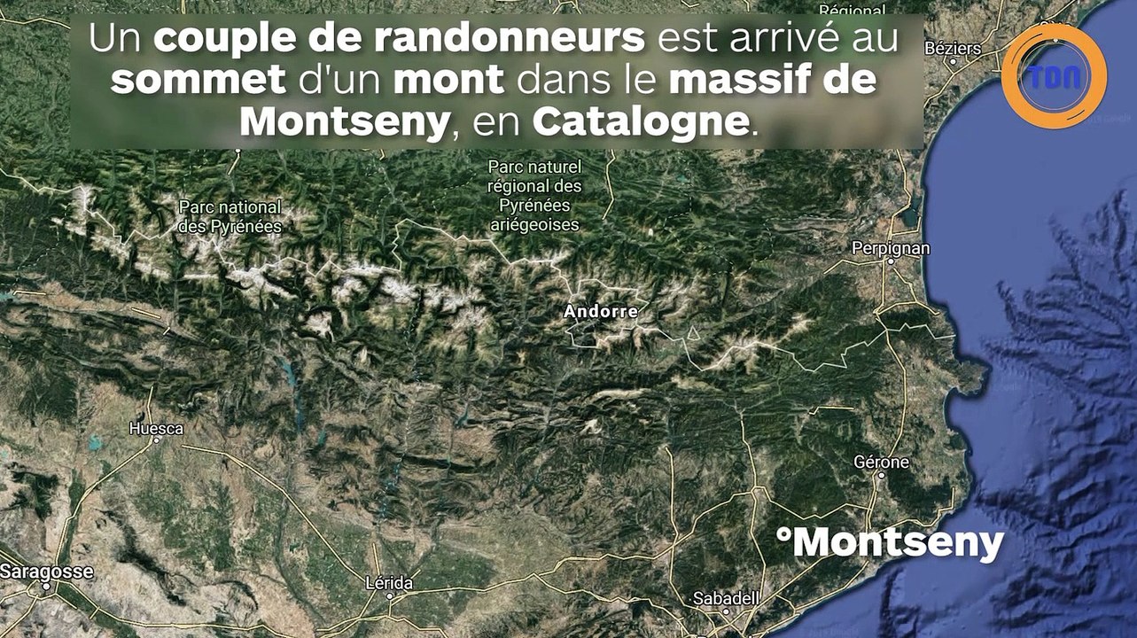 Un éclair s'abat aux pieds d'un couple au sommet d'une montagne !