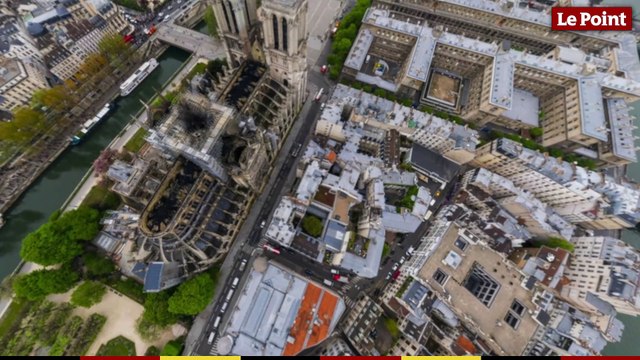 Notre-Dame de Paris : des images vues du ciel après l'incendie