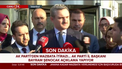 AK Parti İl Başkanı Bayram Şenocak açıklama yapıyor