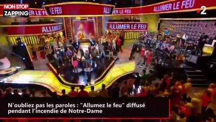 N'oubliez pas les paroles : "Allumez le feu" diffusé pendant l'incendie de Notre-Dame (vidéo)