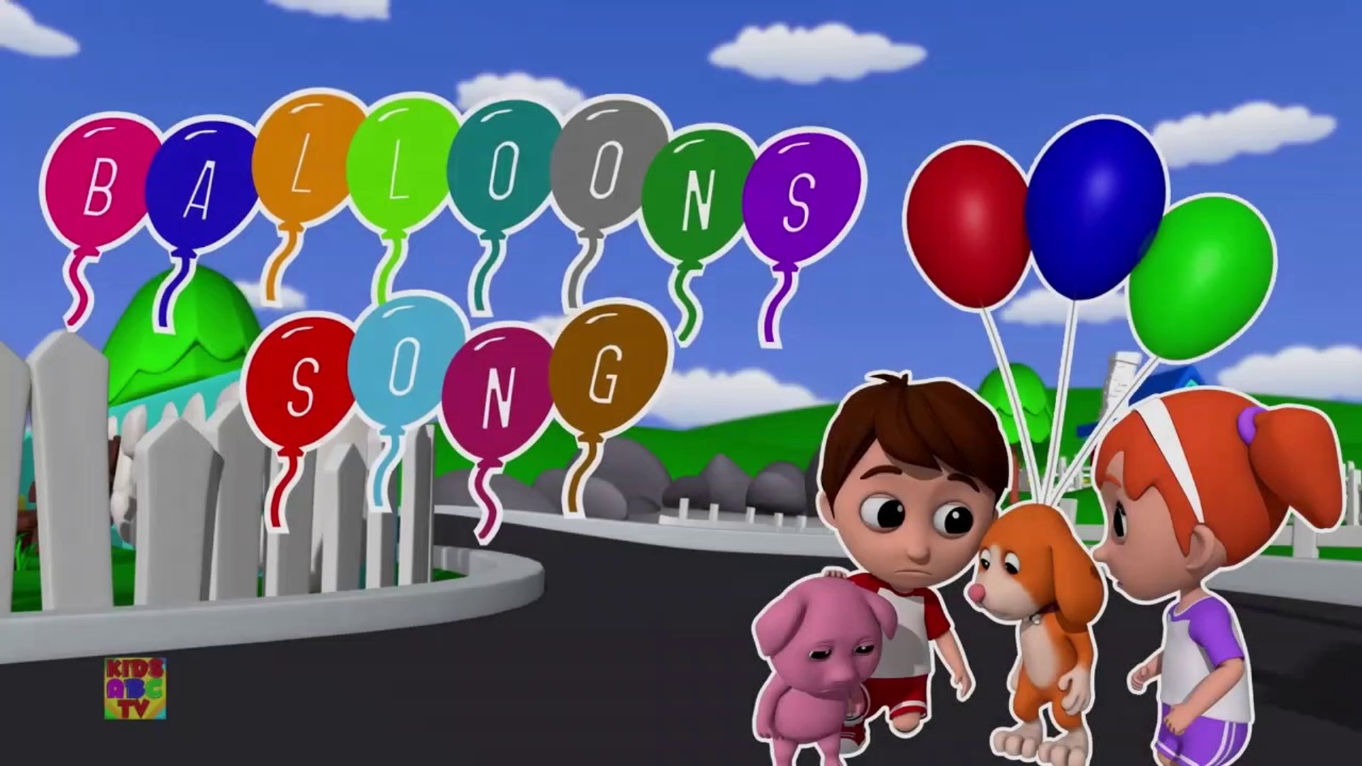 Balloon Song Luke And Lily Cartoons For Babies Kids Videos by Kids ABC Tv -  video Dailymotion