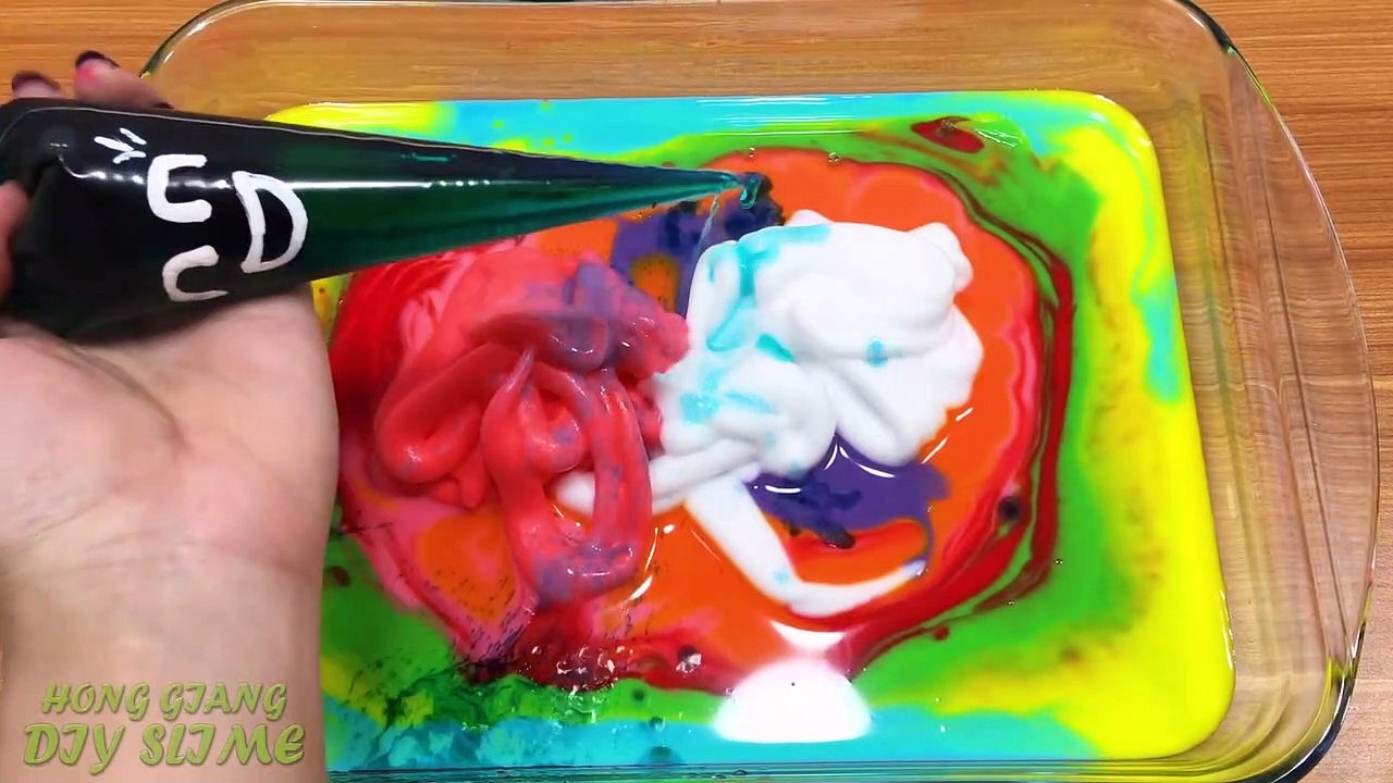 Making Slime with Piping Bags !!! Mixing Random Things into Clear Slime Relaxing with Funny Balloons