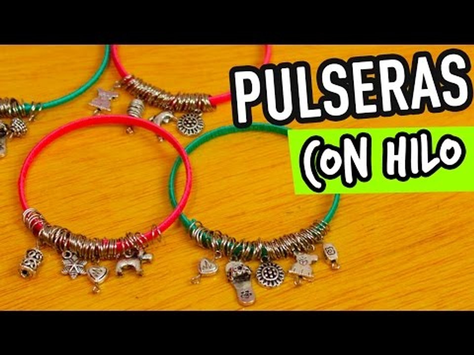 Cómo hacer Pulseras de Hilo Fáciles - con Dijes - Pulseras de Moda DIY -  Catwalk - Vídeo Dailymotion