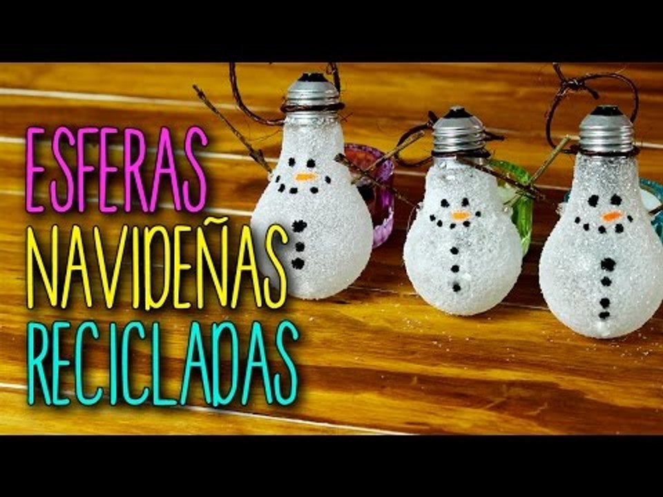Esferas Navideñas Recicladas - Manualidades para Navidad - Fácil DIY -  Navidad Catwalk - Vídeo Dailymotion