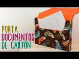 Carpeta Archivero de Cartón ♥ Carpeta Organizadora | Regreso a Clases | Catwalk Cartonaje