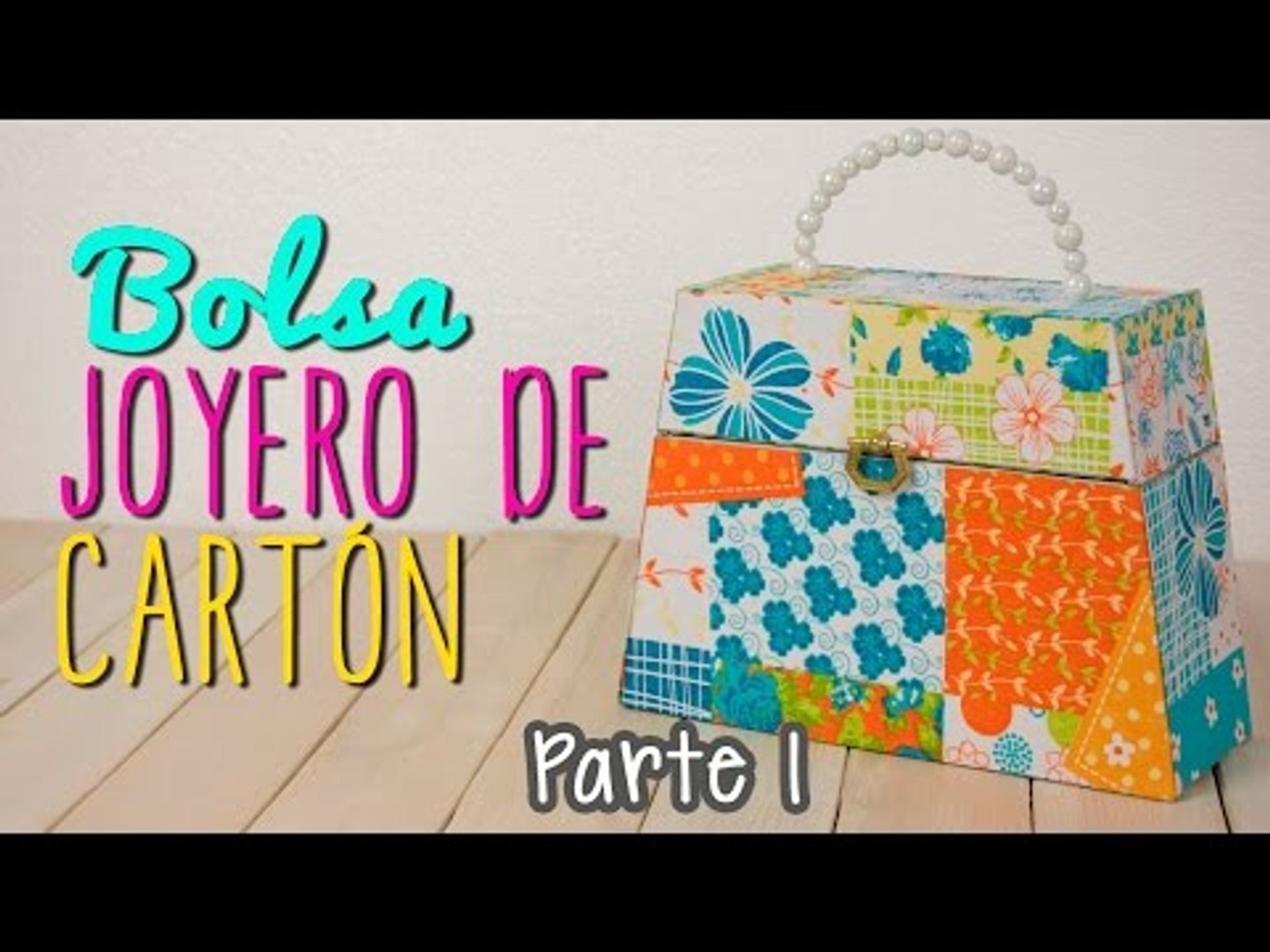 DIY Joyero/Alhajero Bolsa - Organizador de Accesorios de Cartón - Parte 1/2  | Cartonaje - Vídeo Dailymotion