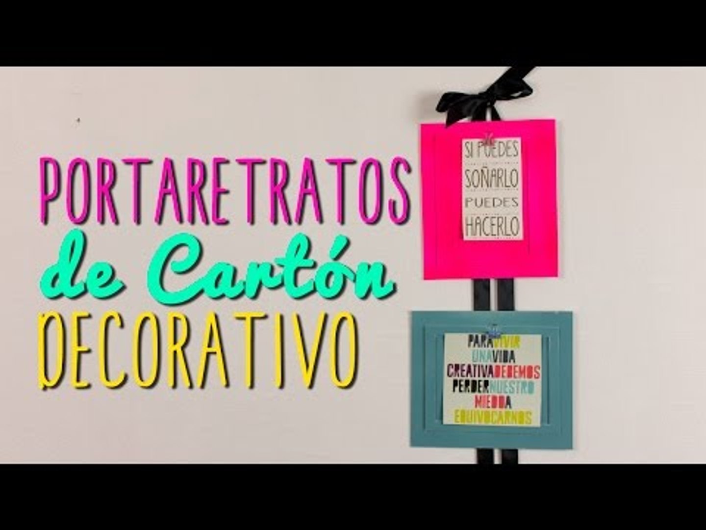 Portaretratos Creativos de Cartón - Ideas para decorar tu cuarto - DIY|  Catwalk ♥ - Vídeo Dailymotion