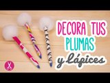 DIY Decora tus Bolígrafos / Plumas con Pompones!! | Mini Tip#87 Catwalk ♥