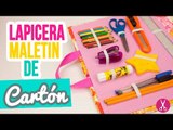 Lapicera / Estuche Maletín de Cartón | ✐ Regreso a Clases ✄ | Fácil | Cartonaje Catwalk