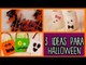 Decoraciones para Halloween 3 Ideas fáciles - Manualidades para Halloween - DIY | Catwalk