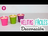 ¿Como hacer Velas Decorativas? | Velitas Aromáticas Fáciles | Decora tu Habitación  MiniTip# 80