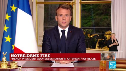 REPLAY: Macron vows to rebuild Notre-Dame within 5 years