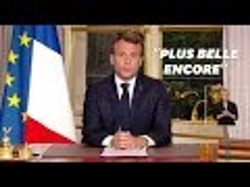 Notre-Dame: Emmanuel Macron veut que la cathédrale soit rebâtie "d'ici 5 années"