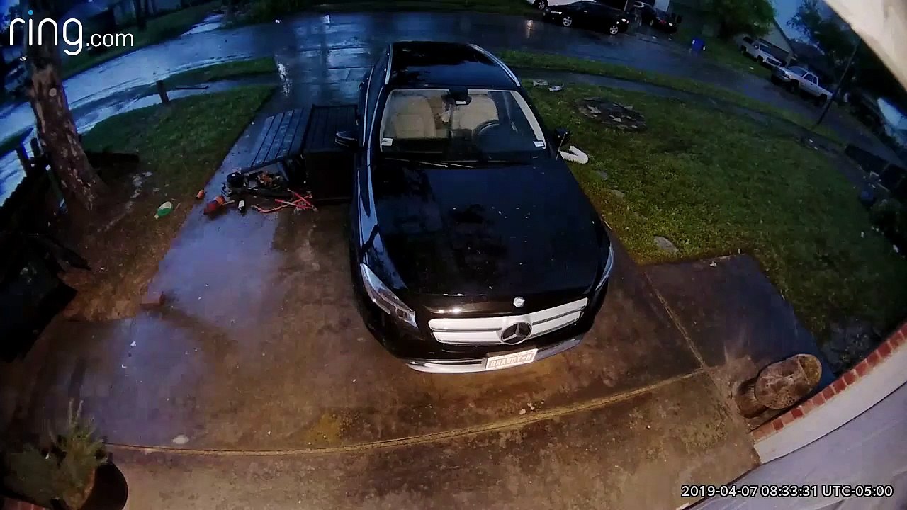 Doorbell Camera Catches Tornado Touching Down