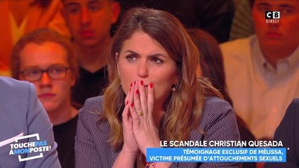 VIDEO. "Il m’a fait des bisous sur la bouche (…) je me mets à pleurer" : Mélissa, victime présumée de Christian Quesada, témoigne dans Touche pas à mon poste - mardi 16 Avril