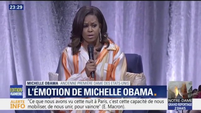 Notre-Dame de Paris: comment Michelle Obama a appris que la cathédrale était en feu