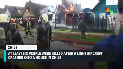 6 dead after plane crashes into house in Chile